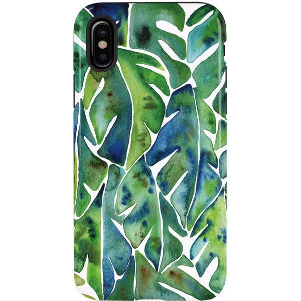 Tropical Leaves by Cat Coq iPhone Cases