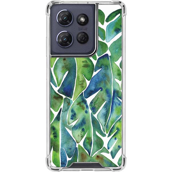 Tropical Leaves by Cat Coq Moto G 5G (2025) Clear Case