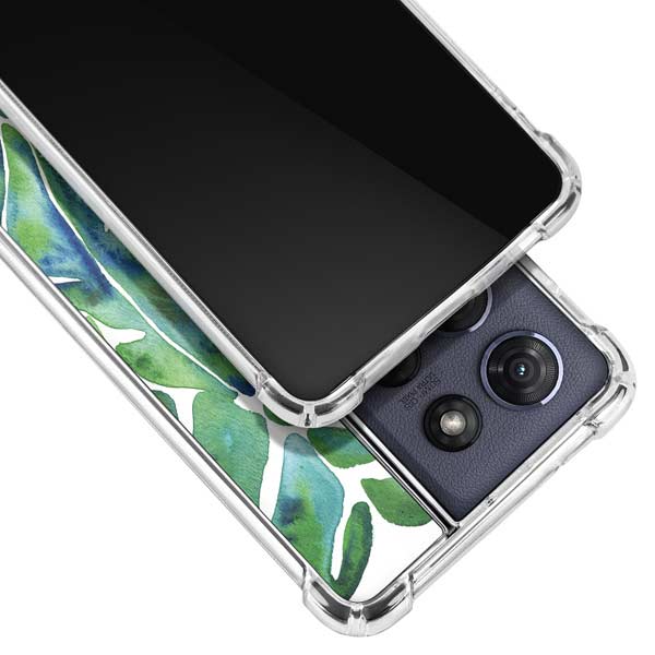 Tropical Leaves by Cat Coq Moto G 5G (2025) Clear Case