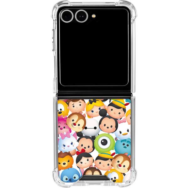 Disney Tsum Tsum Animated Characters Galaxy Z Flip7 Clear Case