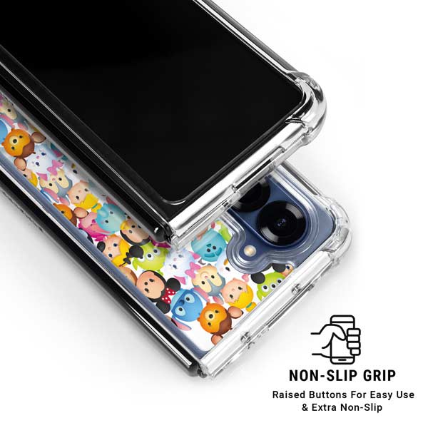 Disney Tsum Tsum Animated Characters Galaxy Z Fold7 Clear Case