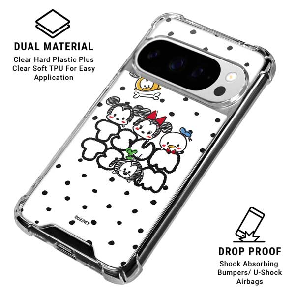 Disney Tsum Tsum Characters Art Google Pixel 10 Pro XL Clear Case