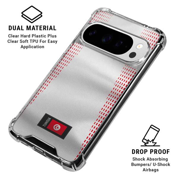 Tunisia Soccer Flag Google Pixel 10 Pro Clear Case