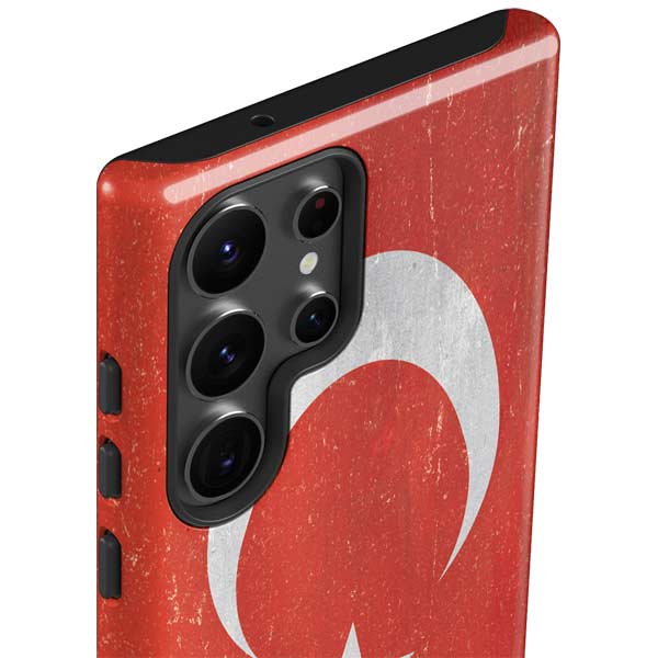 Turkish Flag Distressed Galaxy S23 Ultra Pro Case