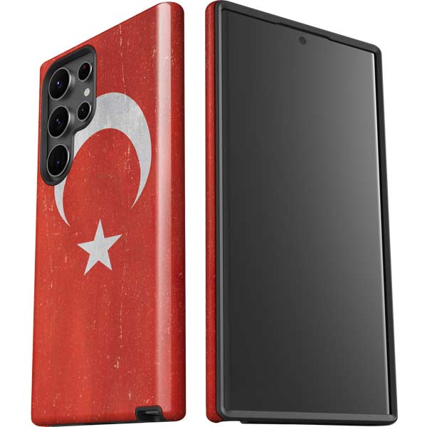 Turkish Flag Distressed Galaxy S23 Ultra Pro Case