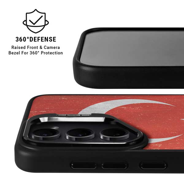 Turkish Flag Distressed Galaxy S26 Ultra Kickstand Case