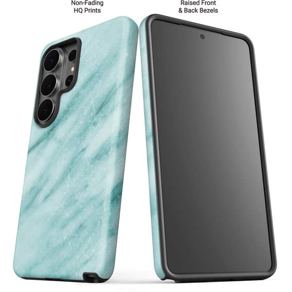 Turquoise Marble Galaxy S26 Ultra Impact Case