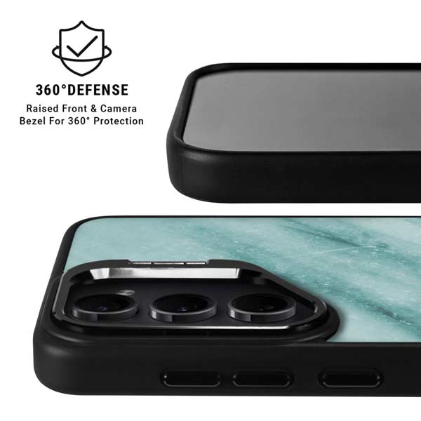 Turquoise Marble Galaxy S26 Ultra Kickstand Case