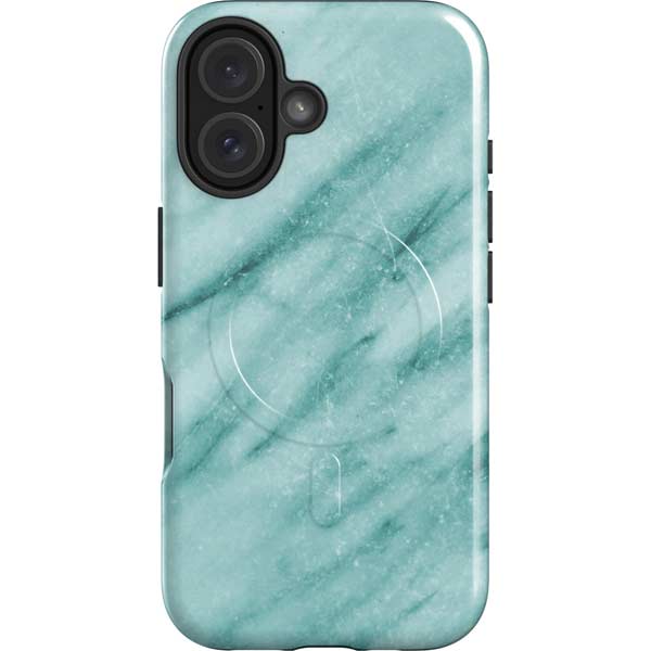 Turquoise Marble iPhone 17 Magsafe Impact Case