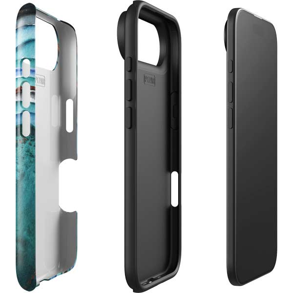 Turquoise Watercolor Geode iPhone 17 Air Impact Case