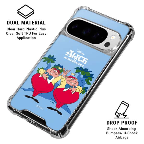 Disney Alice in Wonderland Tweedle Dee and Tweedle Dum Google Pixel 10 Pro Clear Case