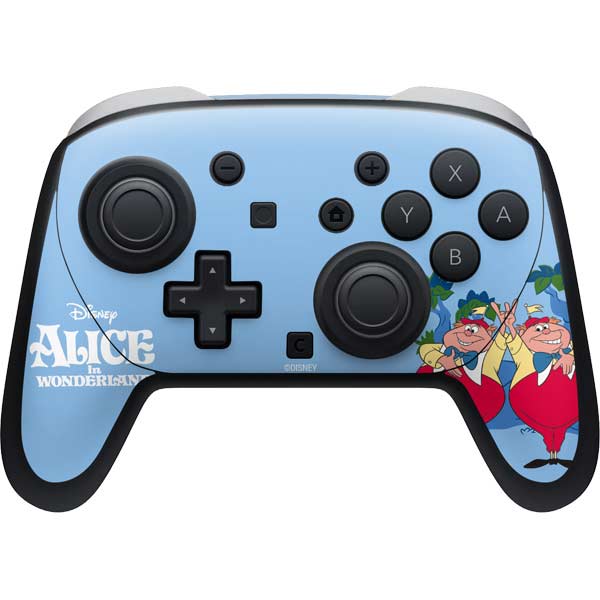 Disney Alice in Wonderland Tweedle Dee and Tweedle Dum Nintendo Switch 2 (2025) Pro Controller Skin