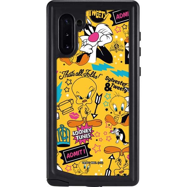 Looney Tunes Tweety and Sylvester Patches Galaxy Cases