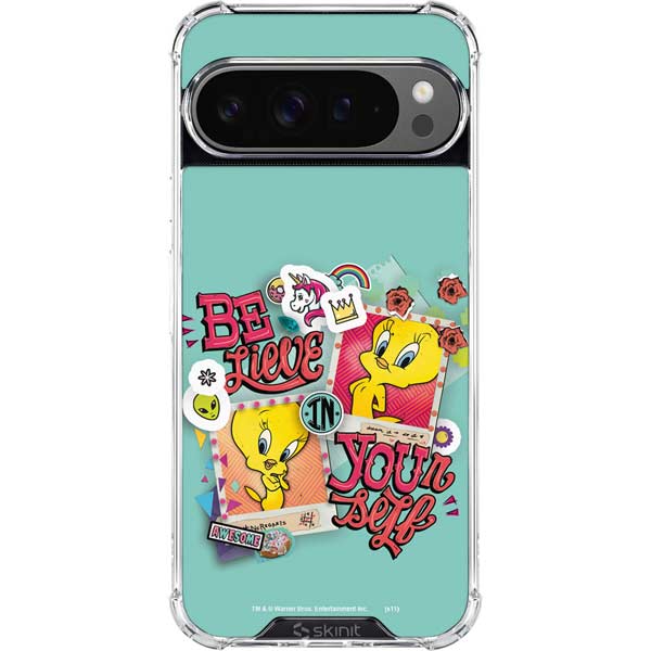Looney Tunes Tweety Bird Believe In Yourself Google Pixel 10 Pro Clear Case