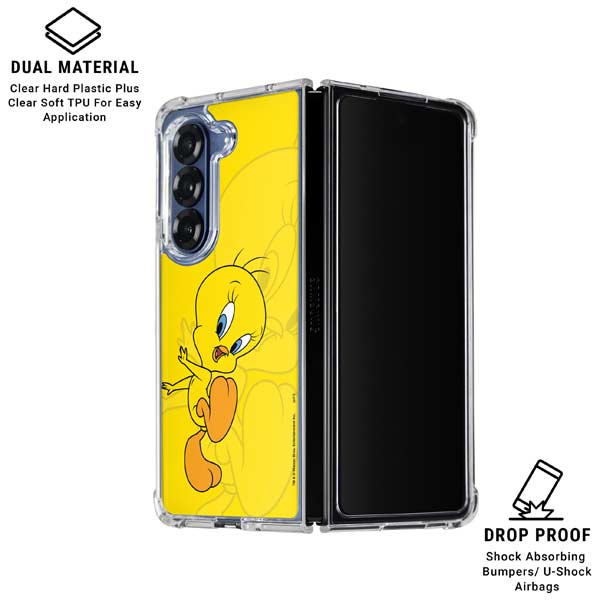 Looney Tunes Tweety Bird Double Galaxy Z Fold7 Clear Case