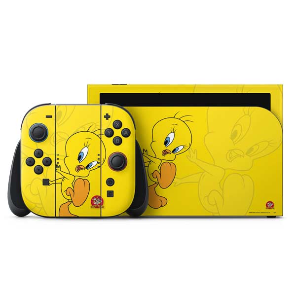 Looney Tunes Tweety Bird Double Nintendo Switch 2 (2025) with Joy-Con Skin