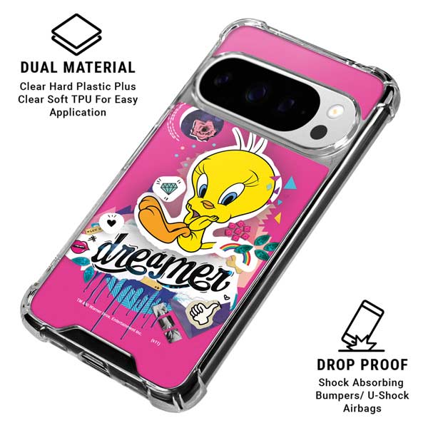 Looney Tunes Tweety Bird Dreamer Google Pixel 10 Pro Clear Case