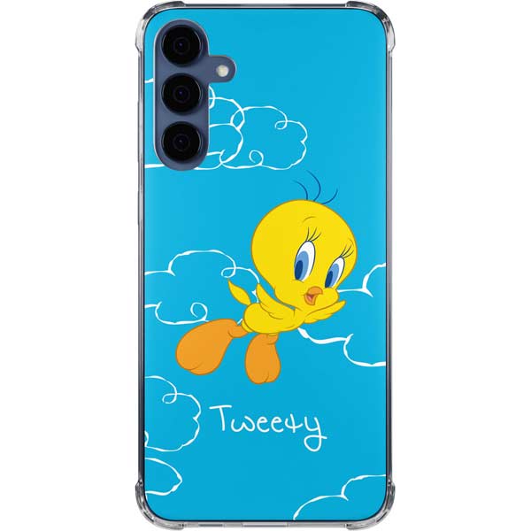Looney Tunes Tweety Bird Flying Galaxy A35 5G Clear Case
