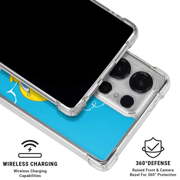 Looney Tunes Tweety Bird Flying Galaxy S25 Ultra Clear Case