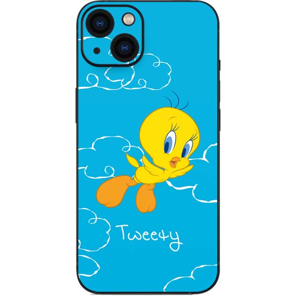 Looney Tunes Tweety Bird Flying iPhone 15 Skin