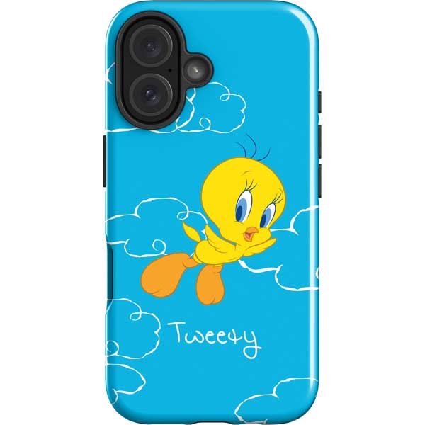 Looney Tunes Tweety Bird Flying iPhone 17 Impact Case