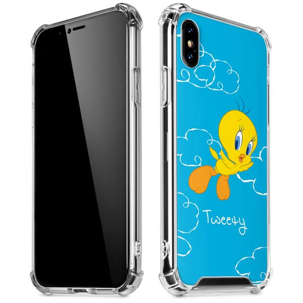 Looney Tunes Tweety Bird Flying iPhone X/XS Clear Case