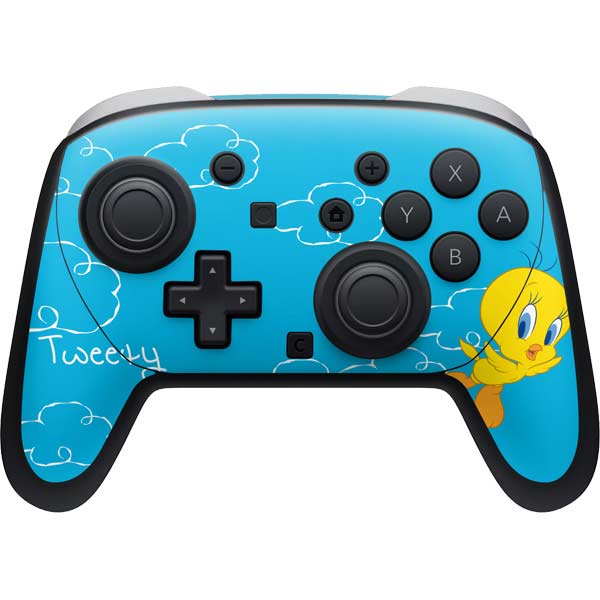 Looney Tunes Tweety Bird Flying Nintendo Switch 2 (2025) Pro Controller Skin