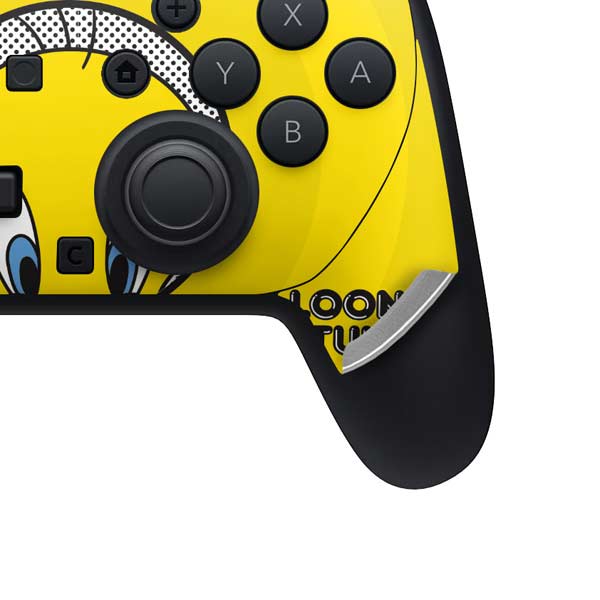 Looney Tunes Tweety Bird Full Nintendo Switch 2 (2025) Pro Controller Skin