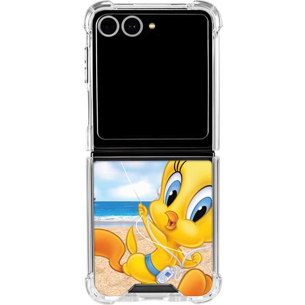 Looney Tunes Tweety Bird Ipod Galaxy Z Flip7 Clear Case