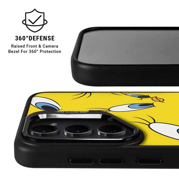Looney Tunes Tweety Bird Super Sized Pattern Galaxy S26 Plus Kickstand Case