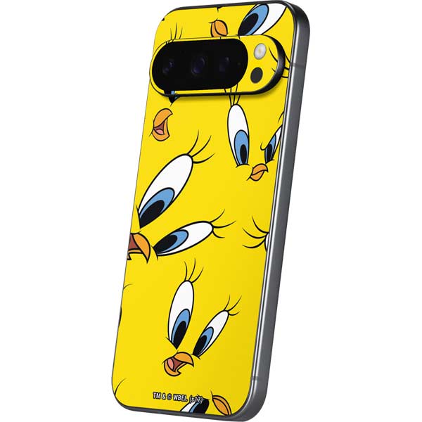Looney Tunes Tweety Bird Super Sized Pattern Google Pixel 10 Pro XL Skin