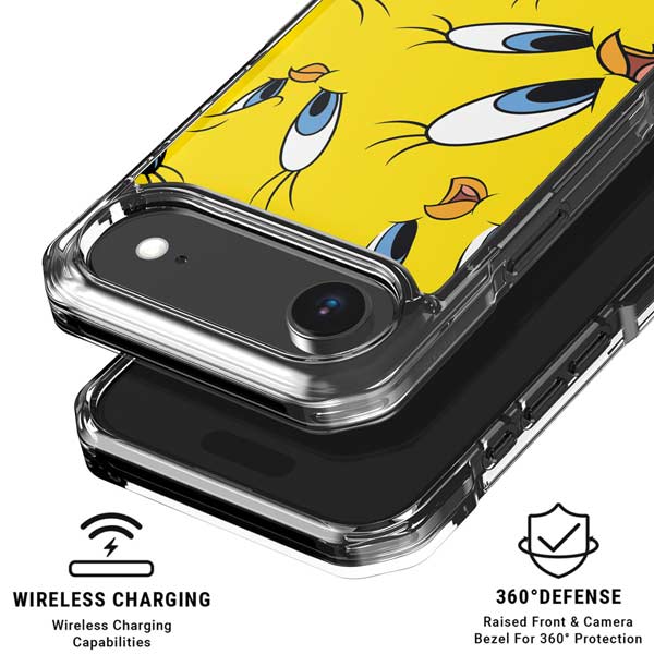 Looney Tunes Tweety Bird Super Sized Pattern iPhone 17 Air Clear Case