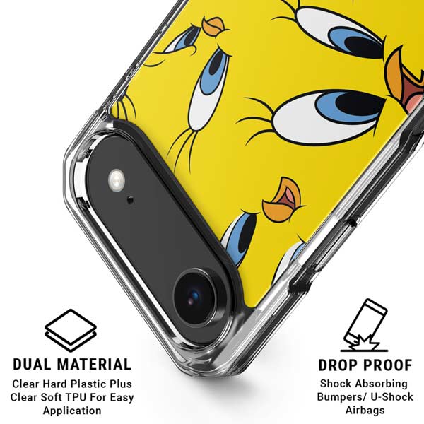 Looney Tunes Tweety Bird Super Sized Pattern iPhone 17 Air Clear Case