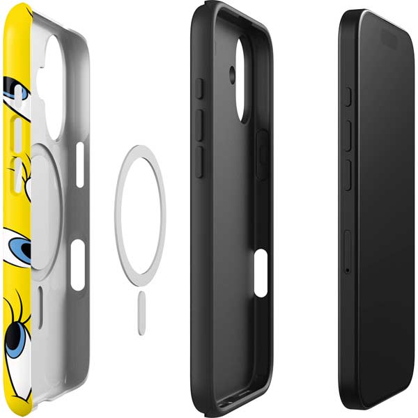 Looney Tunes Tweety Bird Super Sized Pattern iPhone 17 Magsafe Impact Case