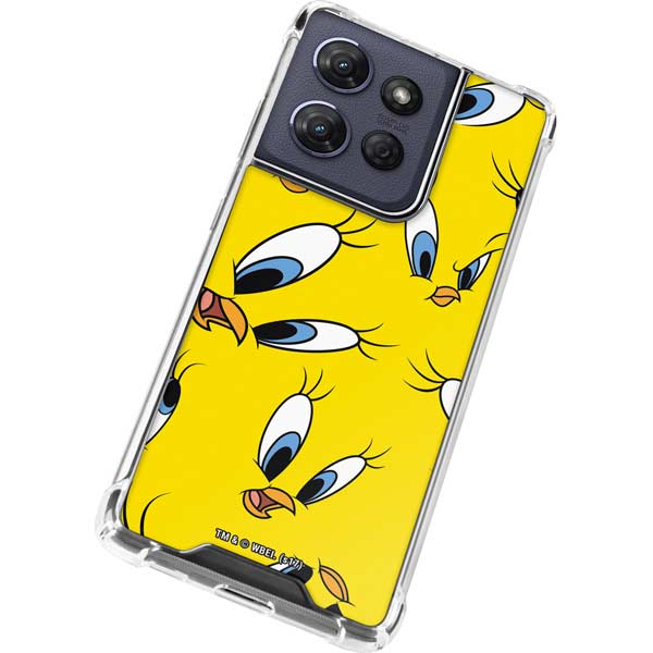 Looney Tunes Tweety Bird Super Sized Pattern Moto G 5G (2025) Clear Case