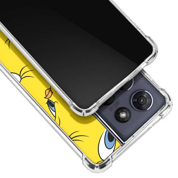 Looney Tunes Tweety Bird Super Sized Pattern Moto G 5G (2025) Clear Case