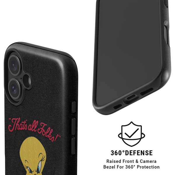 Looney Tunes Tweety Bird Thats All Folks iPhone 16 Magsafe Impact Case