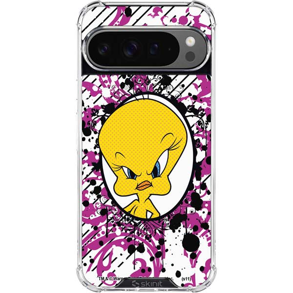 Looney Tunes Tweety Bird with Attitude Google Pixel 10 Pro Clear Case