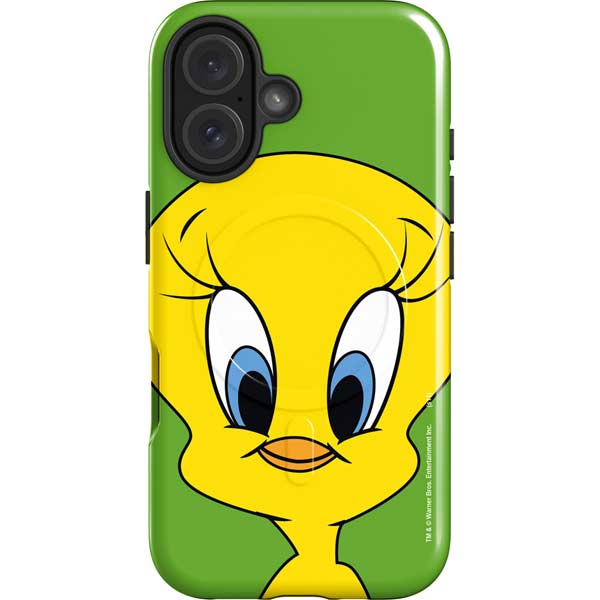 Looney Tunes Tweety Bird Zoomed In iPhone 16 Magsafe Impact Case