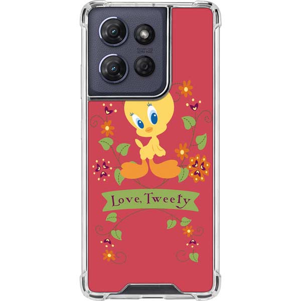 Looney Tunes Tweety Embroidered Moto G Power 5G (2025) Clear Case
