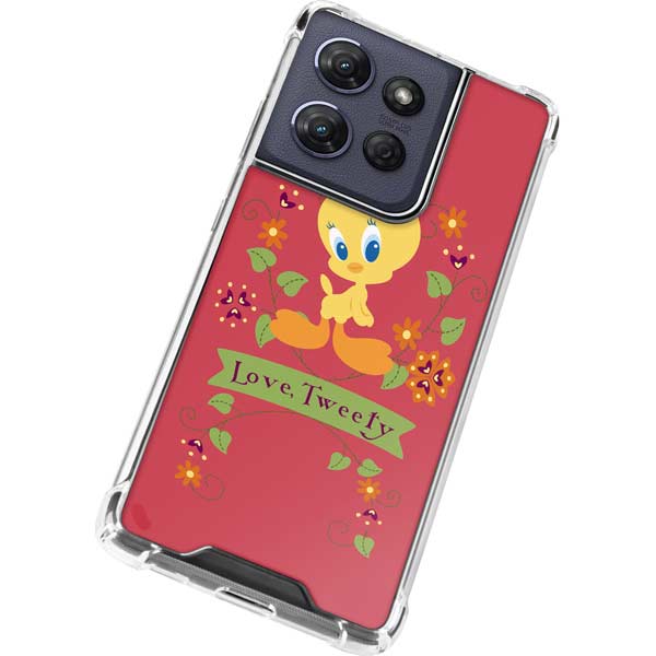 Looney Tunes Tweety Embroidered Moto G Power 5G (2025) Clear Case