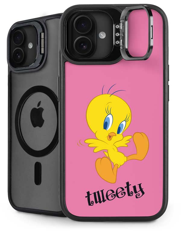Looney Tunes Tweety Pinky iPhone 16 Kickstand Case