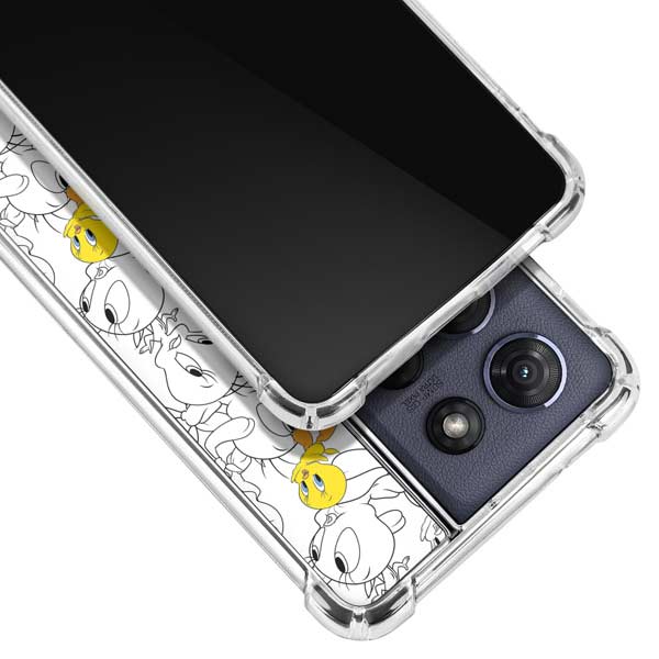 Looney Tunes Tweety Super Sized Pattern Moto G 5G (2025) Clear Case