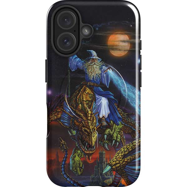 Twilight Tempest Wizard by Ed Beard Jr iPhone 16 Magsafe Impact Case
