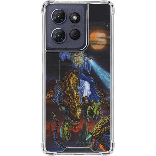 Twilight Tempest Wizard by Ed Beard Jr Moto G Power 5G (2025) Clear Case