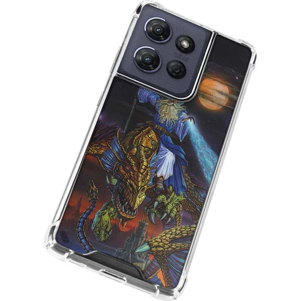 Twilight Tempest Wizard by Ed Beard Jr Moto G Power 5G (2025) Clear Case