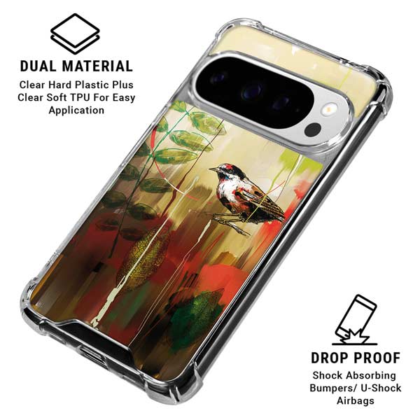 Two Little Birds Google Pixel 10 Pro XL Clear Case