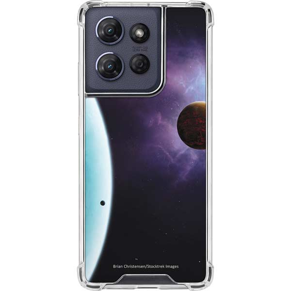 StockTrek Two Planets Born from the Same Star Moto G 5G (2025) Clear Case