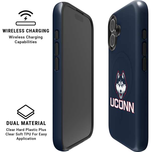 University of Connecticut UConn Logo iPhone 16 Magsafe Impact Case