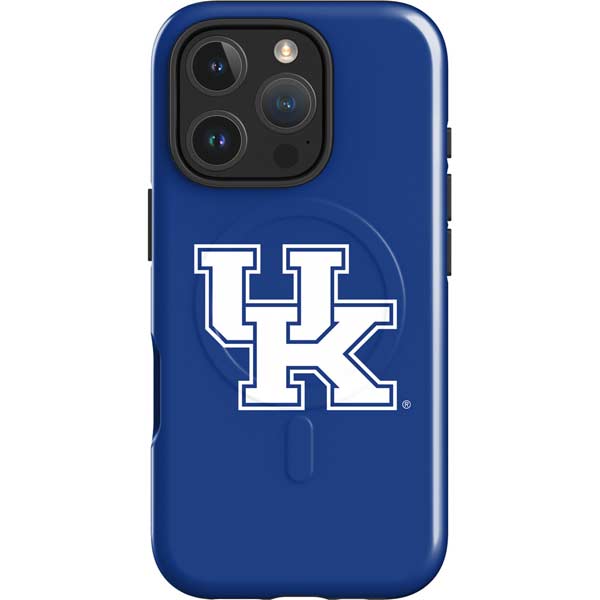 University of Kentucky UK on Blue iPhone 16 Pro Max Magsafe Impact Case